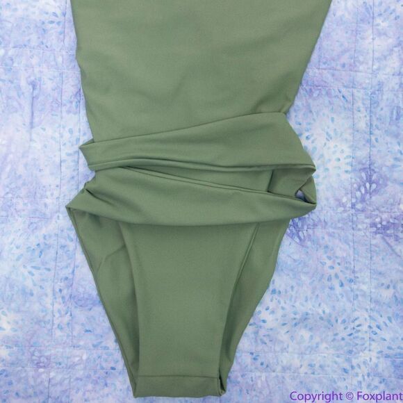 NEW Free People X Mare Perpetua Essential One Piece Swimsuit In Sage, L - Picture 5 of 16